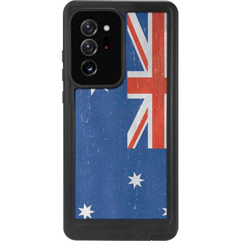 Australia Flag Distressed Galaxy Note20 Ultra 5G Waterproof Case